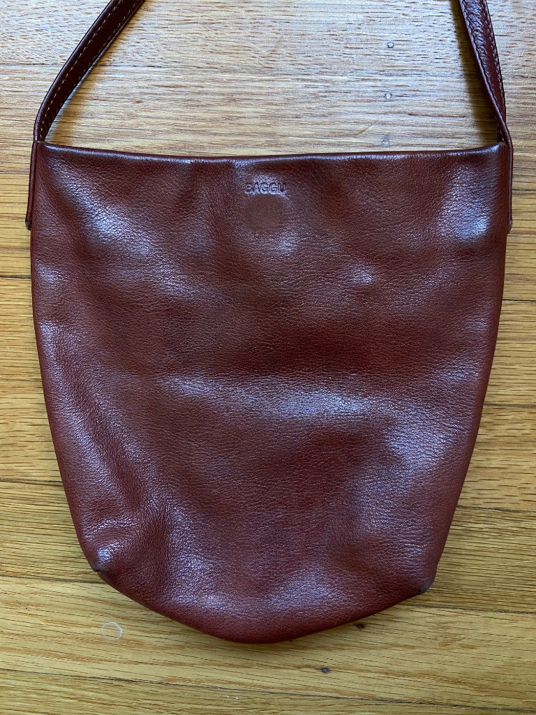 Leather Crossbody In Saddle - Guc — image 2 of 6